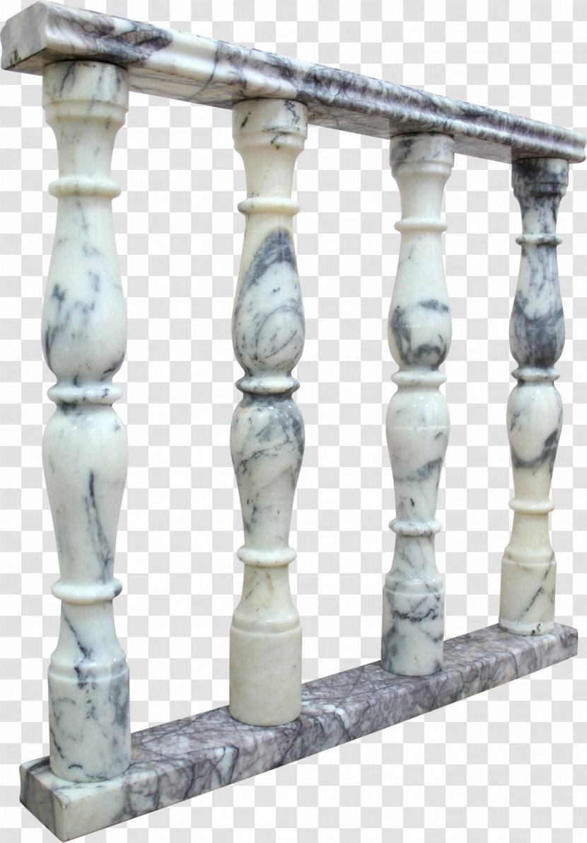 Baluster Deck Railing Stone Marble - Fence Transparent PNG