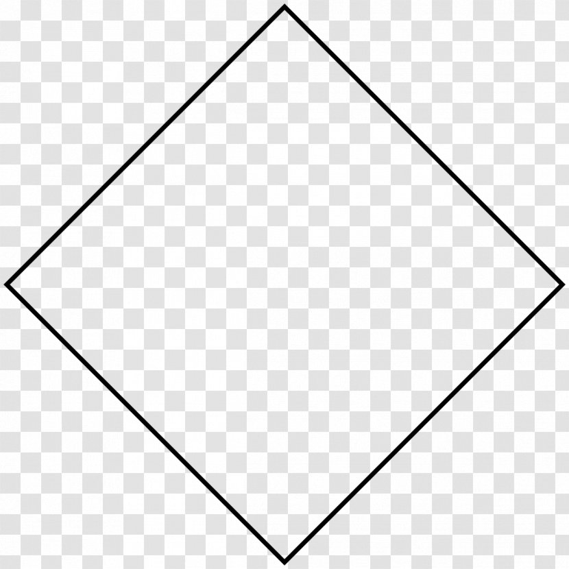 Geometric Shape Area Rhombus Plane Triangle - Rhomboid Transparent PNG