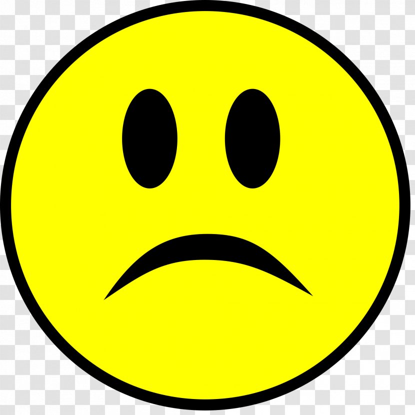 Smiley Emoticon Sadness Clip Art - Yellow - Smile Transparent PNG