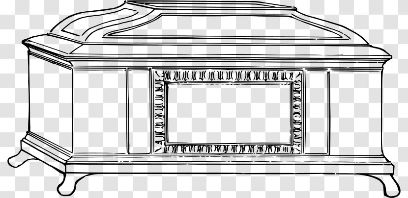 Coffin Line Art Clip - Furniture - Kitchen Transparent PNG