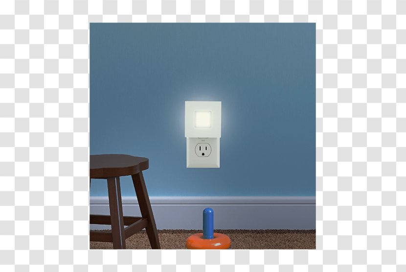 GE Mini Slimline CoverLite Night Light, White Product Design Light Fixture Rectangle - Bright Bulb USB Transparent PNG