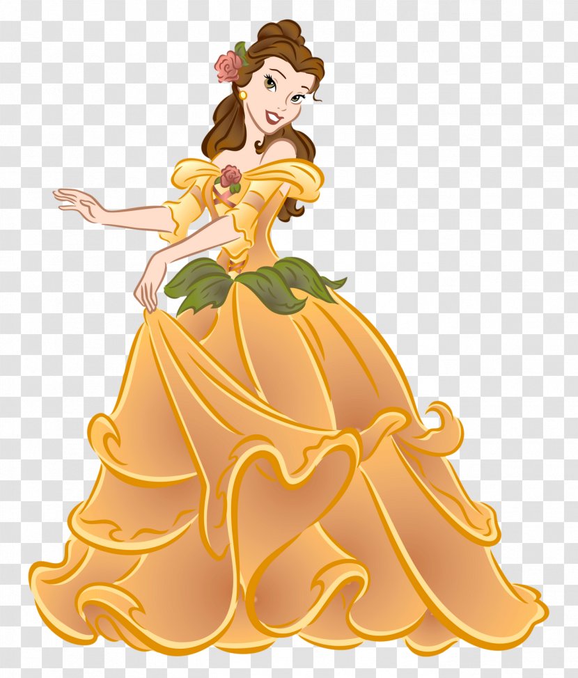 Belle Beast Princess Jasmine Cinderella Disney - Walt Company - Mini Transparent PNG