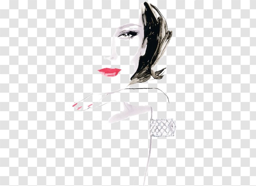 Fashion Illustration Drawing Illustrator - Frame - Design Transparent PNG