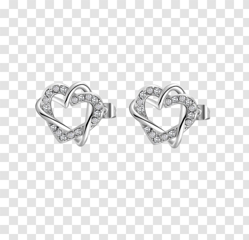 Earring Body Jewellery Silver Platinum - Fashion Accessory Transparent PNG