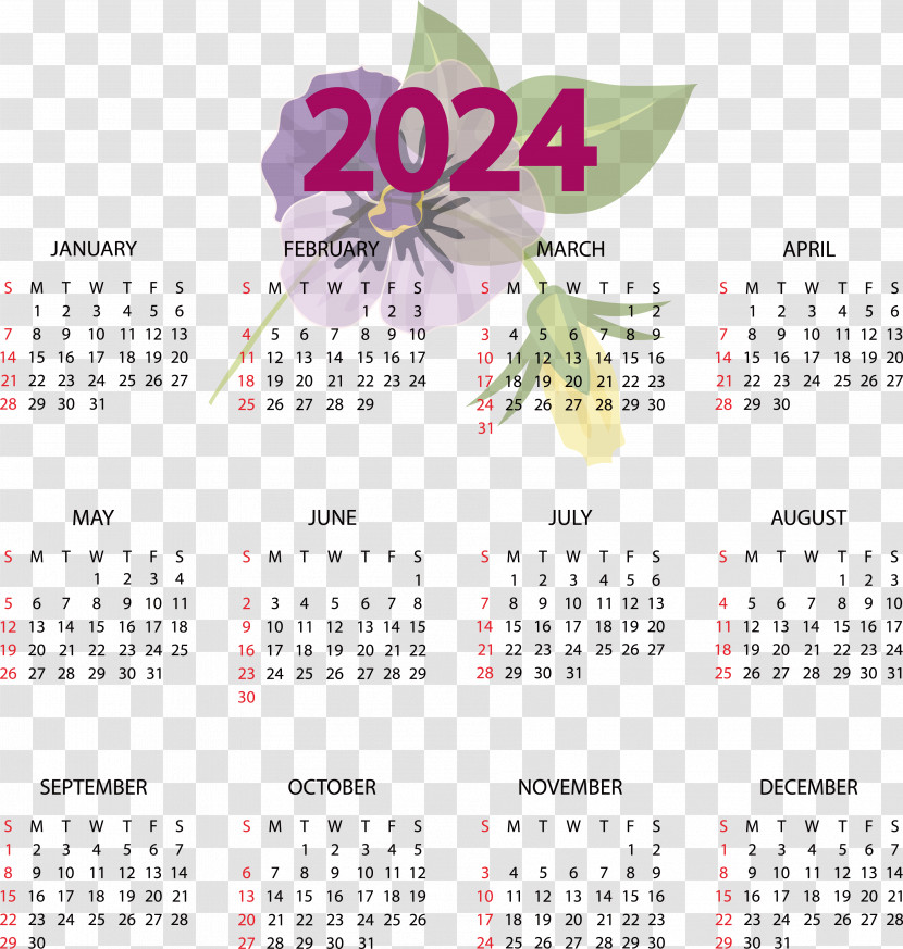 Calendar 2021 Vector Drawing Transparent PNG