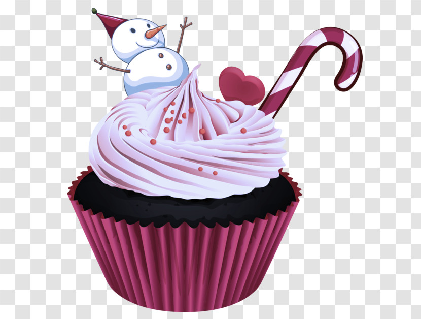 Pink Baking Cup Cupcake Cake Buttercream Transparent PNG