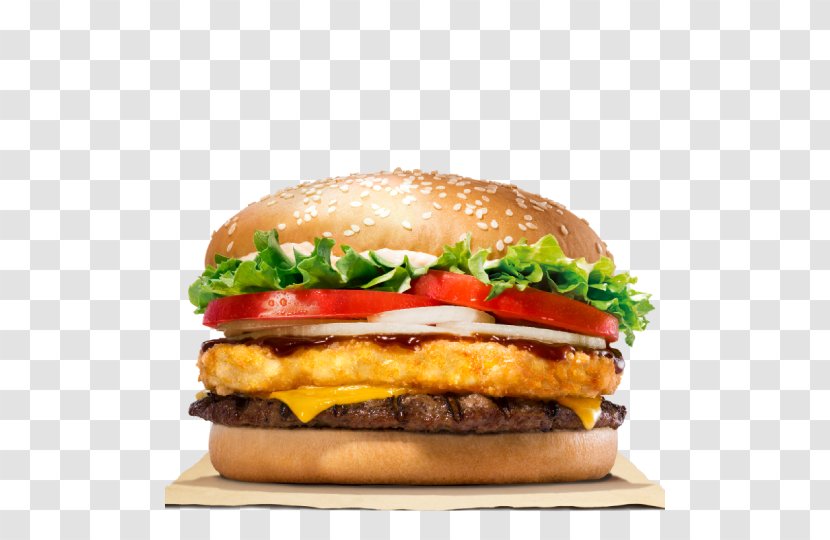 Hamburger Fast Food Whopper Burger King - Salmon Transparent PNG
