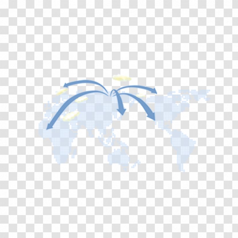 Area Computer Pattern - Blue Map Transparent PNG