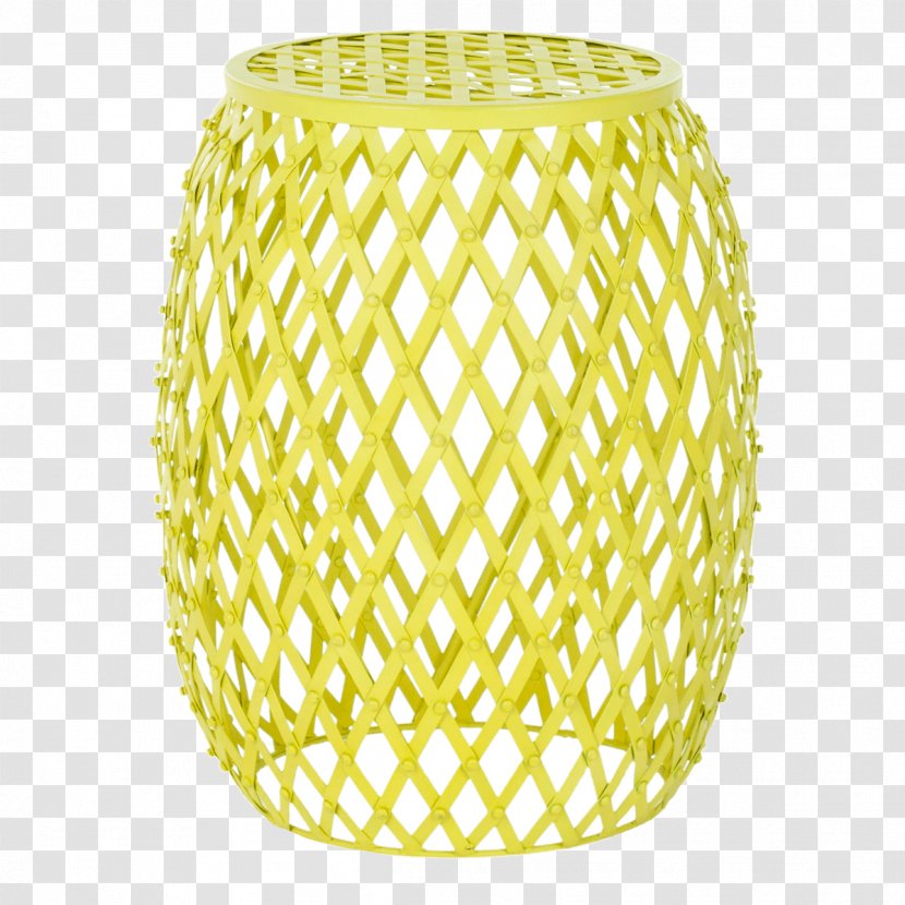 Yellow Table Stool Color Iron - Storage Basket Transparent PNG