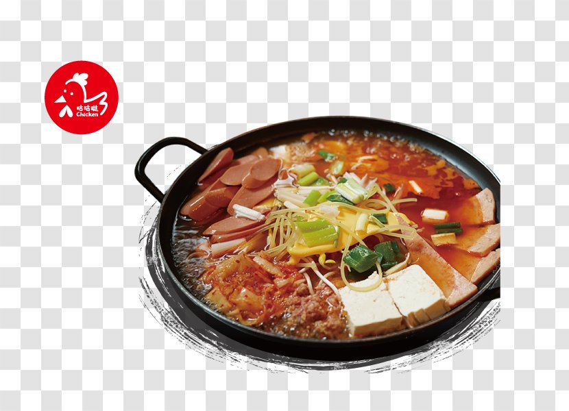 Hot Pot Korean Cuisine Fried Chicken South Korea Soup - Asian Food Transparent PNG