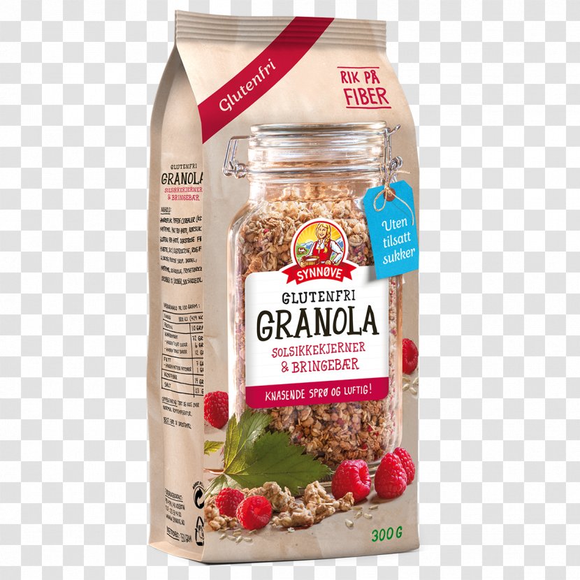 Muesli Breakfast Cereal Granola Gluten Synnøve - Raspberry Transparent PNG