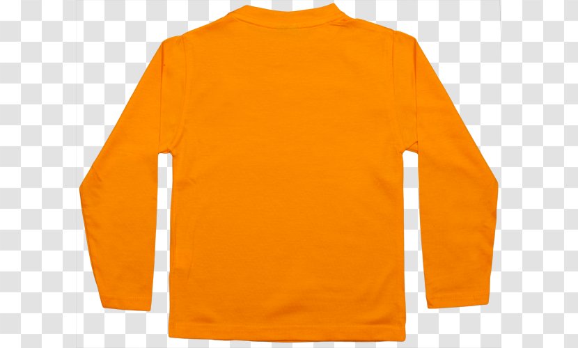 Long-sleeved T-shirt Sweater - Orange Transparent PNG