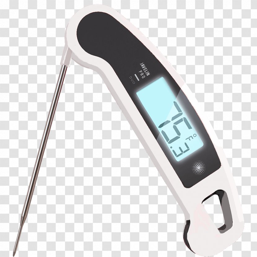 Lavatools Javelin PRO Duo Ambidextrous Backlit Instant Read Digital Meat Thermometer PT12 - Kitchen - With Blast Chiller Probe Transparent PNG