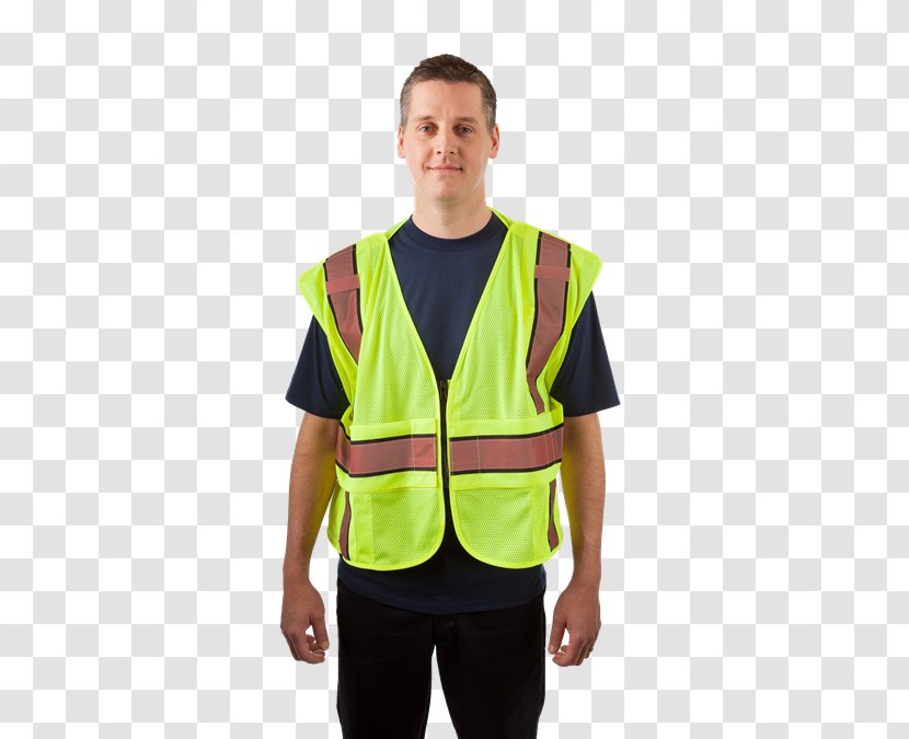 Gilets T-shirt Shoulder High-visibility Clothing Sleeve - Call 911 Transparent PNG
