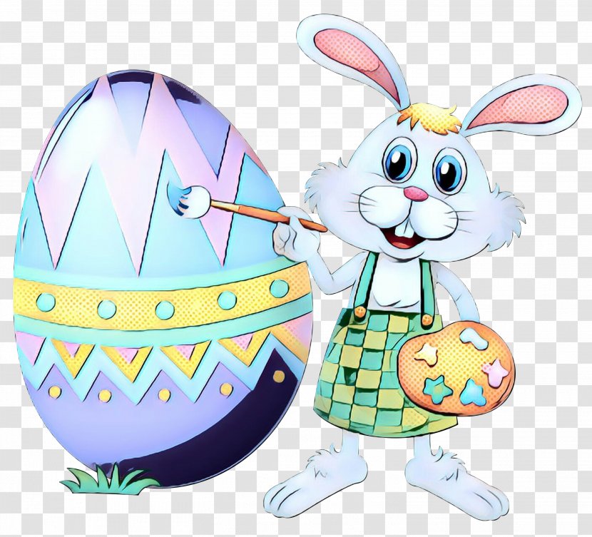 Easter Bunny Egg Illustration Clip Art - Cartoon Transparent PNG