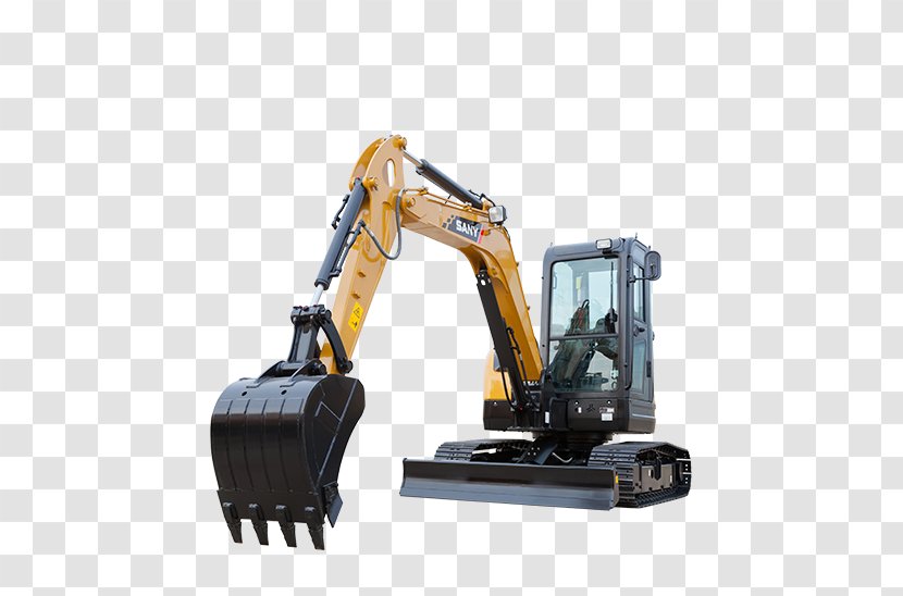 Compact Excavator Product Sany Hydraulic Machinery - Agricultural - Crane Projects Transparent PNG