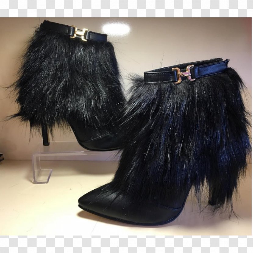 Snow Boot Fur Clothing Shoe - Black M Transparent PNG