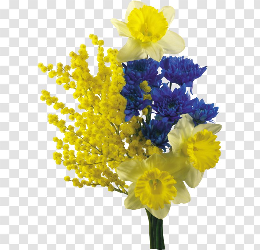 Mimosa Salad Cut Flowers Flower Bouquet Daffodil - Tulip Transparent PNG