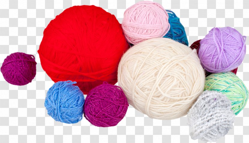 Knitting Yarn Textile Woolen - I Love Transparent PNG