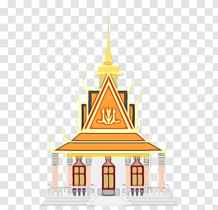 Landmark Steeple Place Of Worship Temple Architecture - Wet Ink - Tower Building Transparent PNG