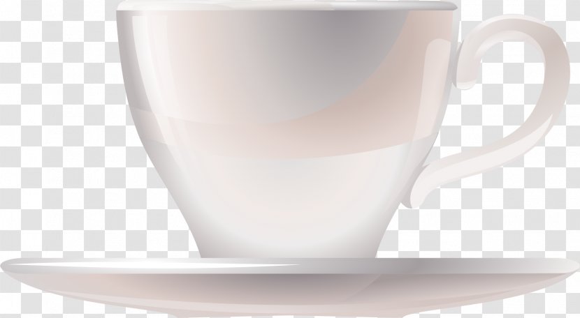 Espresso Cappuccino Coffee Cup Cafe Glass - Vector Hand-painted White Tea Transparent PNG