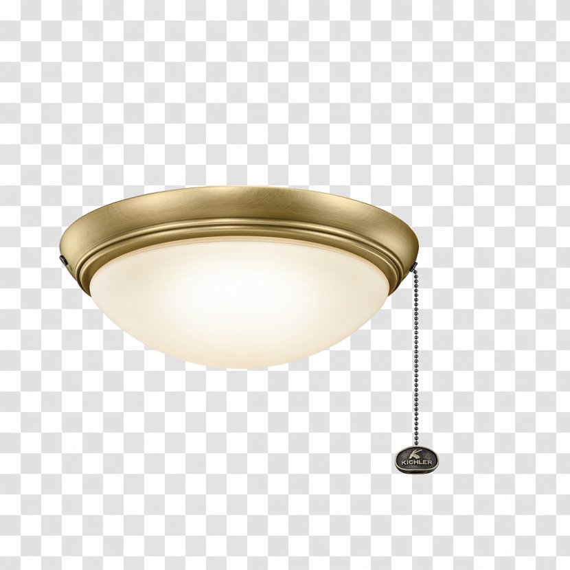 Light Ceiling Fans - Brass - Low Profile Transparent PNG