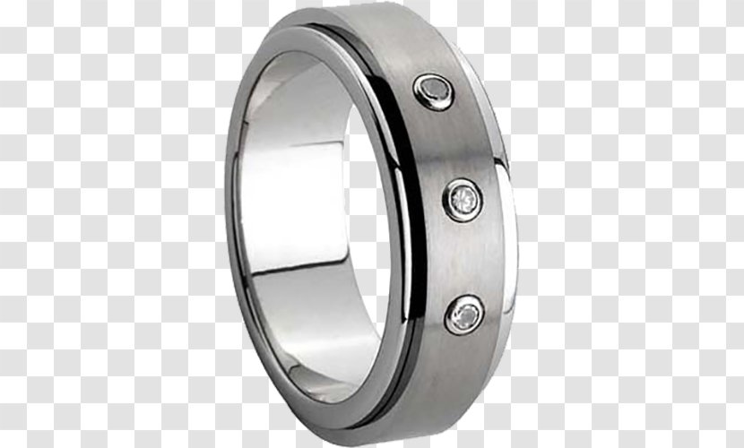 Wedding Ring Tungsten Carbide Cubic Zirconia Jewellery - Metal Transparent PNG