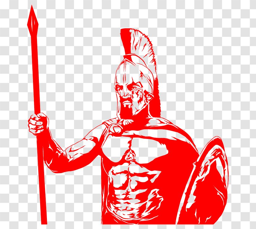 Gladiator Drawing Виниловая интерьерная наклейка Sketch - Food Transparent PNG