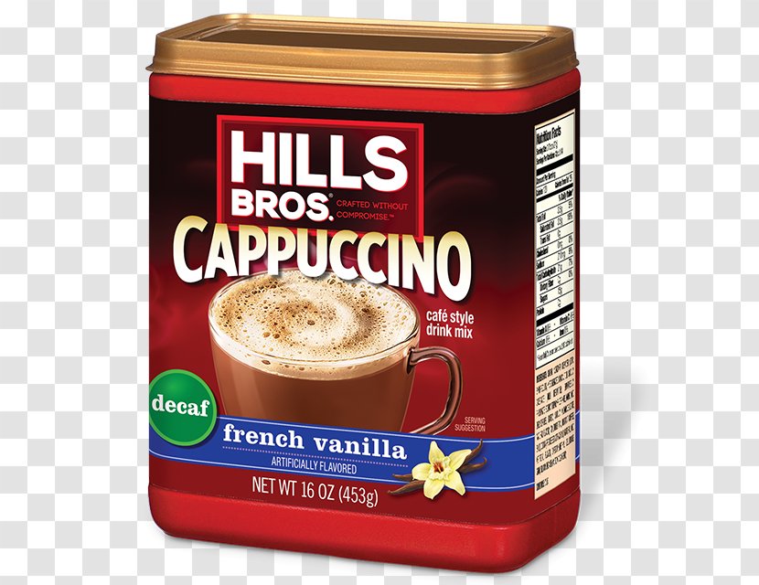 Cappuccino Instant Coffee White Caffè Mocha Drink Mix - French Vanilla Transparent PNG