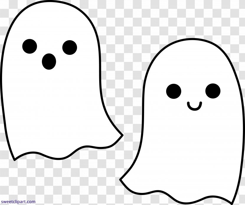 Casper Ghost Halloween Clip Art - Silhouette Transparent PNG