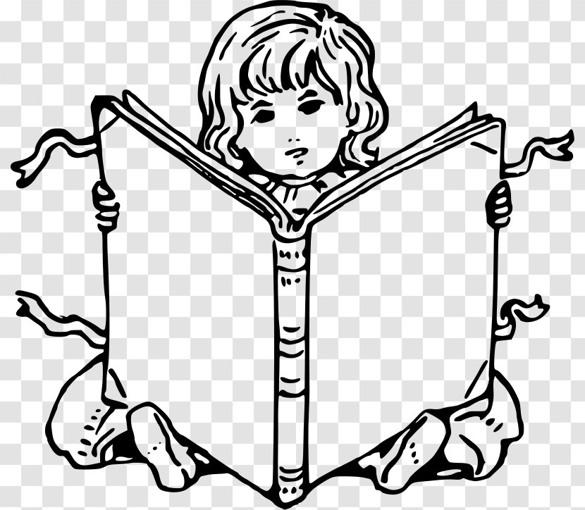 Coloring Book Reading Drawing - Monochrome - Man Back Transparent PNG
