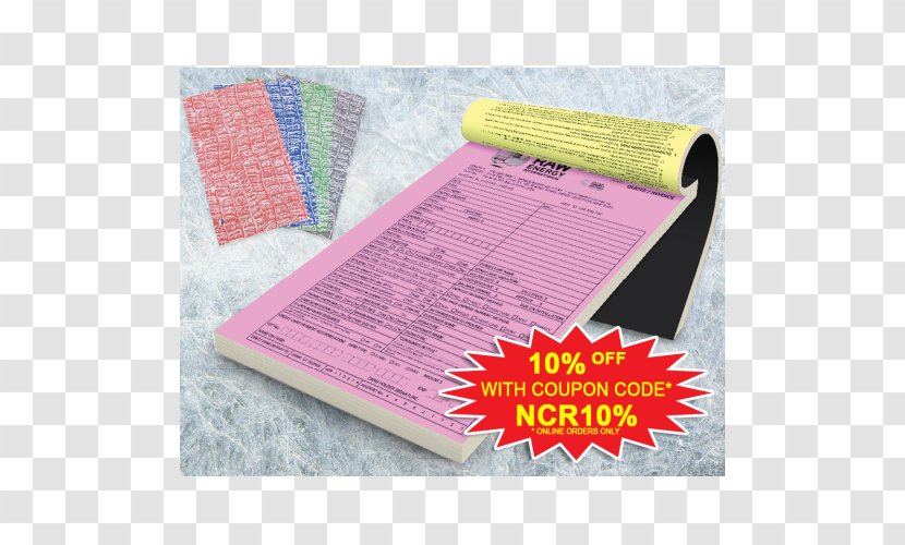 Carbonless Copy Paper Printing Card Stock Book - Convite - Double Sided Letterhead Transparent PNG
