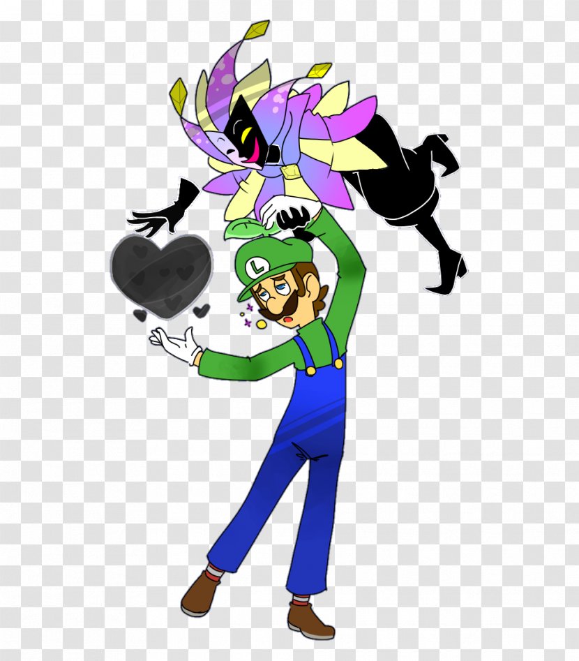 Super Paper Mario Mario: Sticker Star Luigi Bros. - Fictional Character - Violet Transparent PNG