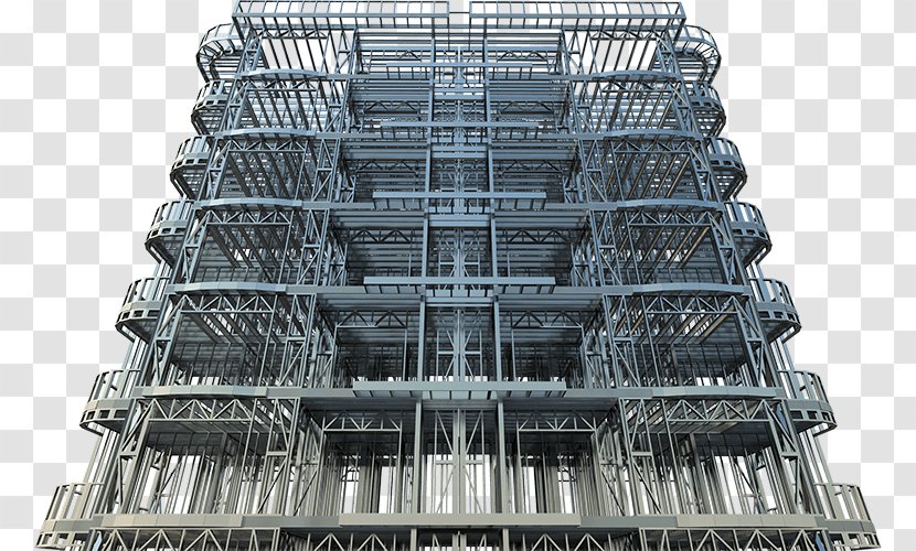 Facade Scaffolding Steel Building - Architectural Engineering Transparent PNG
