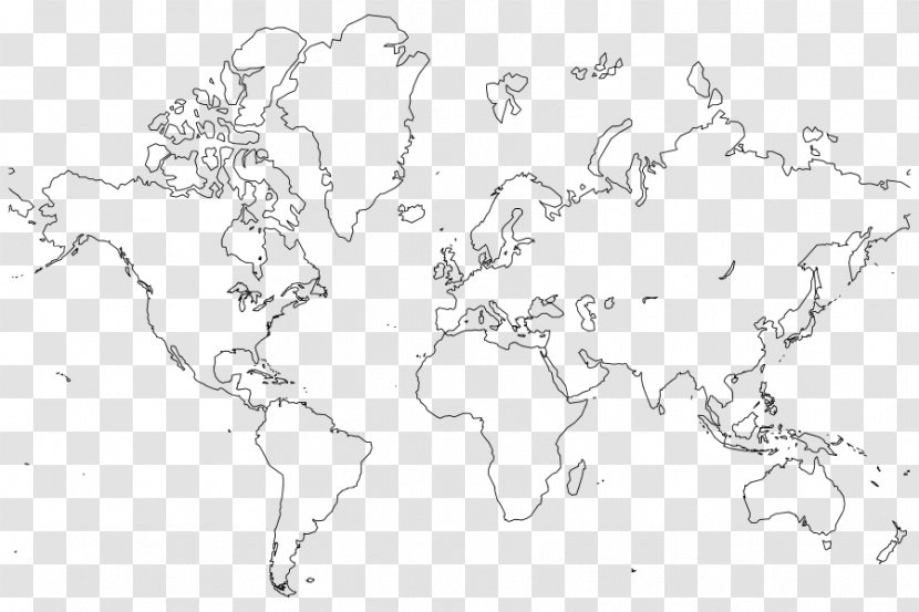 World Map Globe Blank - Organism Transparent PNG