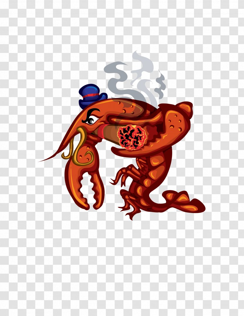 Crayfish Decapoda Clip Art - Mythical Creature - Fictional Character Transparent PNG