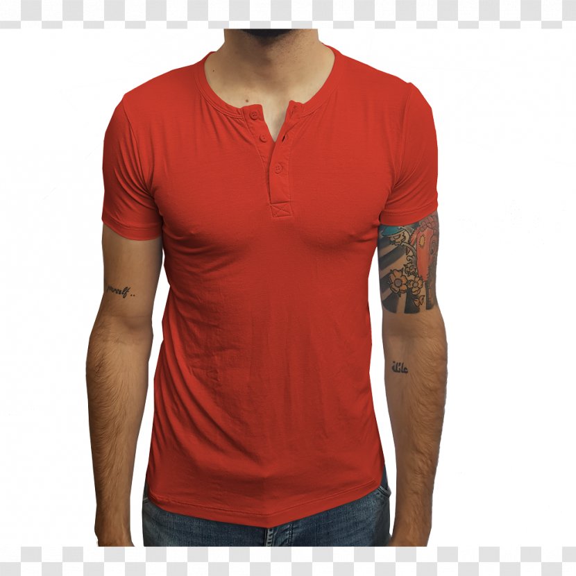 T-shirt Henley Shirt Blouse Sleeve - Button Transparent PNG