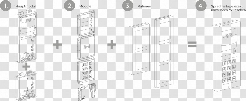 Intercom Door Phone Lock Video Door-phone - Building Transparent PNG