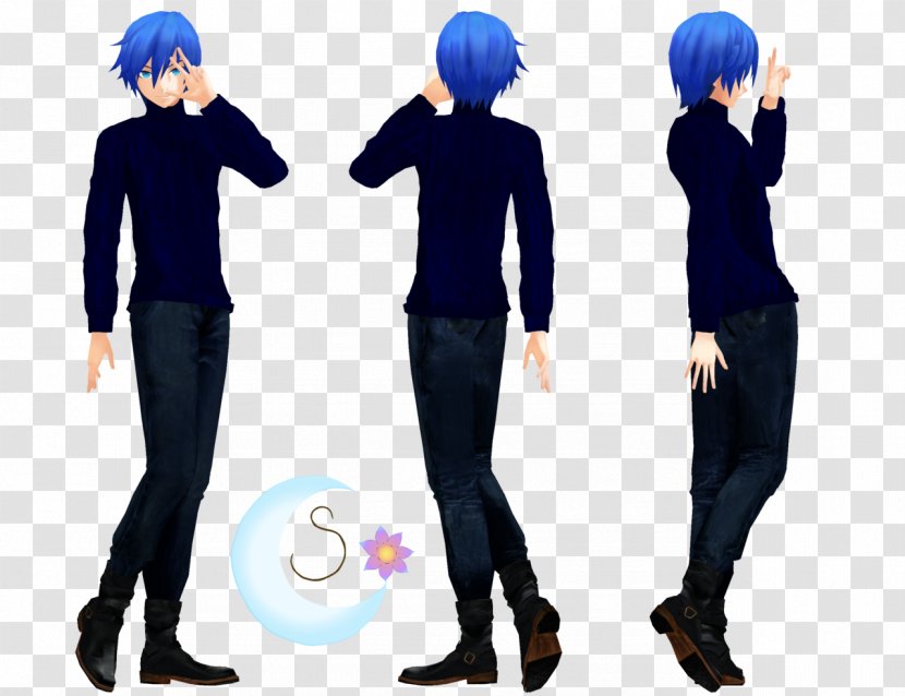 Clothing Kaito MikuMikuDance Casual Formal Wear - Flower - Shaka Transparent PNG