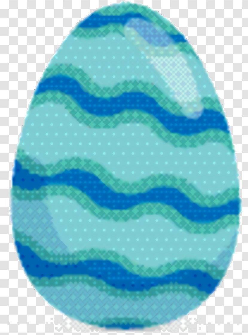 Easter Egg Background - Turquoise - Electric Blue Transparent PNG