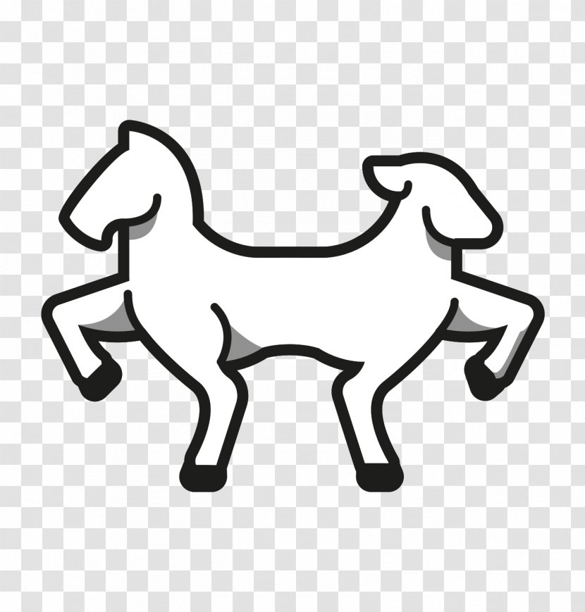 Dog Horse Cattle Mammal - Black Transparent PNG