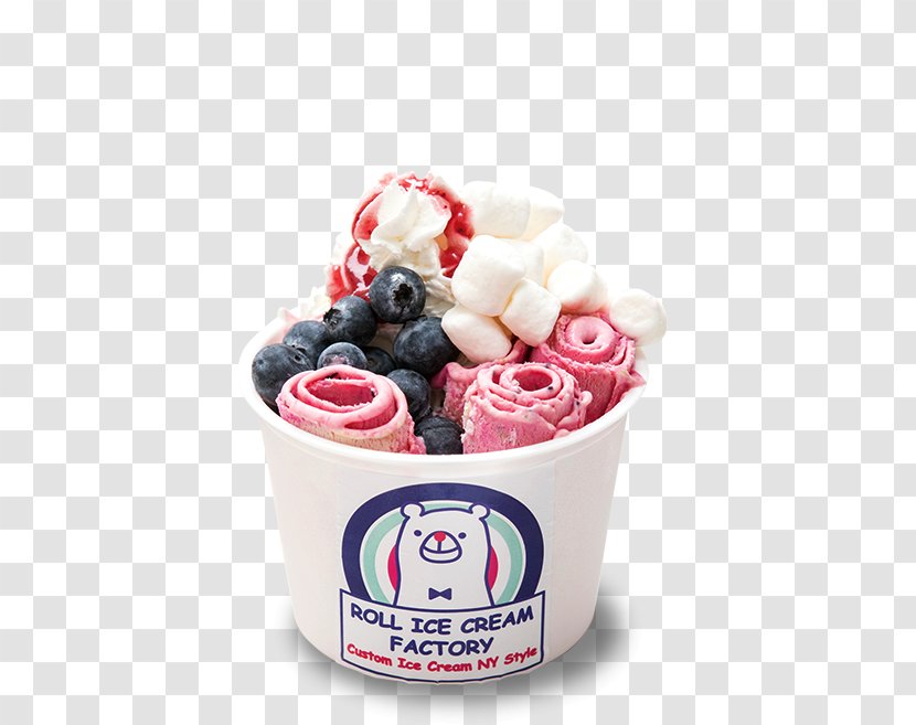 Frozen Yogurt Roll Ice Cream Factory Sundae - Dairy Product Transparent PNG