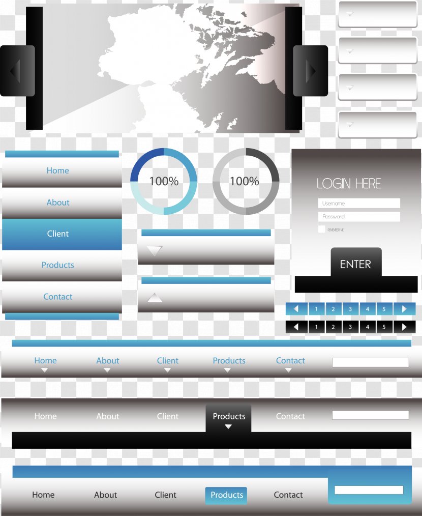 Web Design Search Box - Vector Transparent PNG