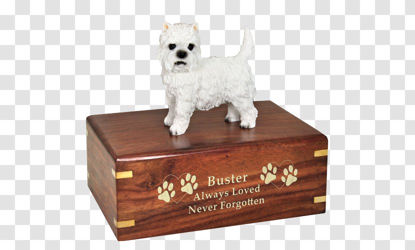 Dog Breed West Highland White Terrier Companion Urn Ceramic - Carnivoran Transparent PNG