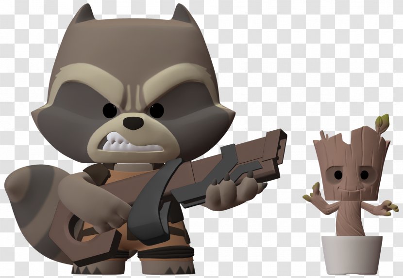 Rocket Raccoon Groot Star-Lord Action & Toy Figures Guardians Of The Galaxy - Mammal Transparent PNG