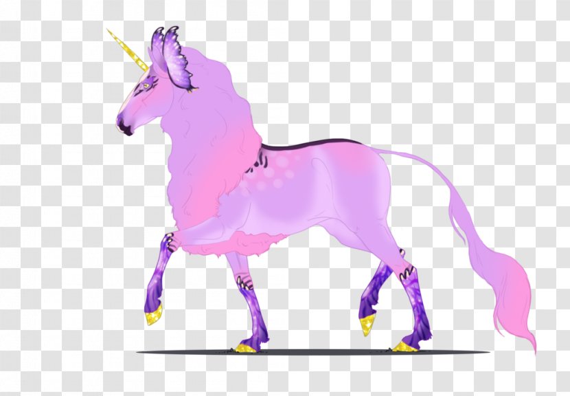 Mule Mustang Pony Unicorn Mane - Purple Transparent PNG