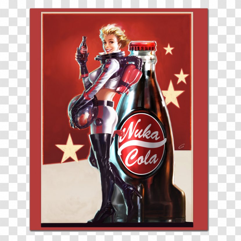 Fallout 4: Nuka-World Poster Video Game Printing - Silhouette - Nuka Cola Transparent PNG