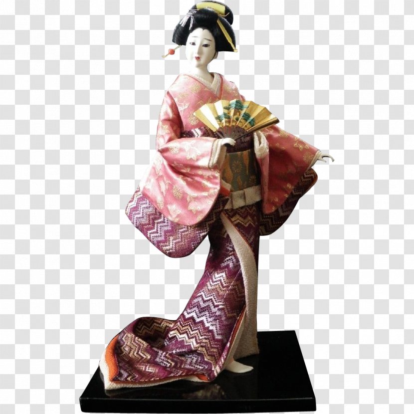 Geisha Japanese Dolls Kimono Art - Oiran - Doll Transparent PNG