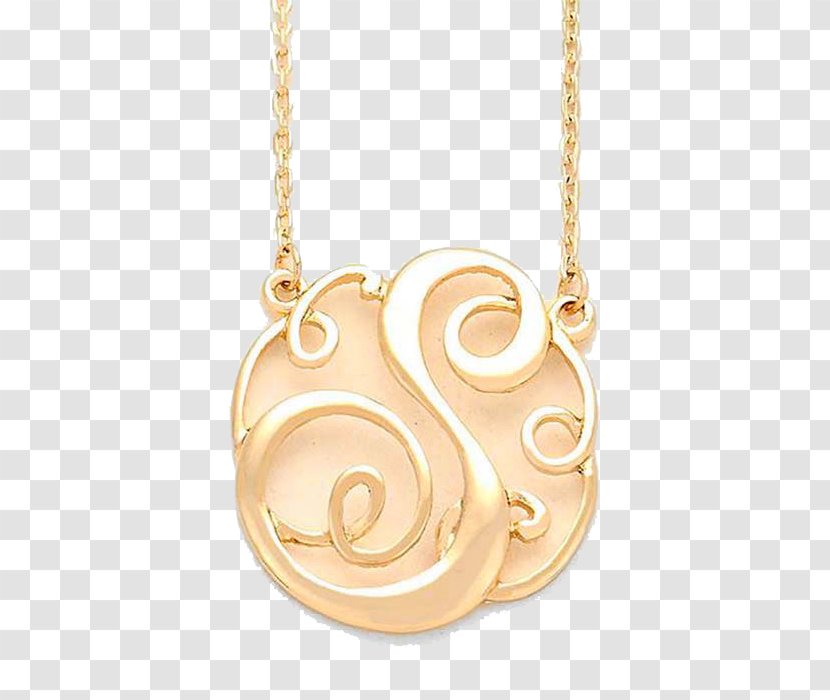 Locket Earring Necklace Charms & Pendants Monogram - Body Jewellery Transparent PNG