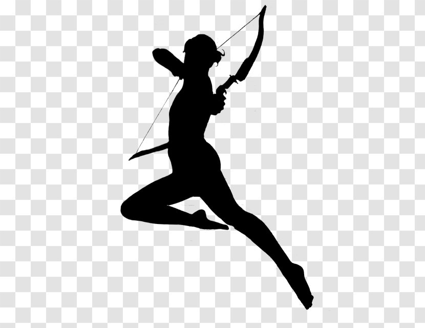 Archery Silhouette - Jumping - Archer Transparent PNG